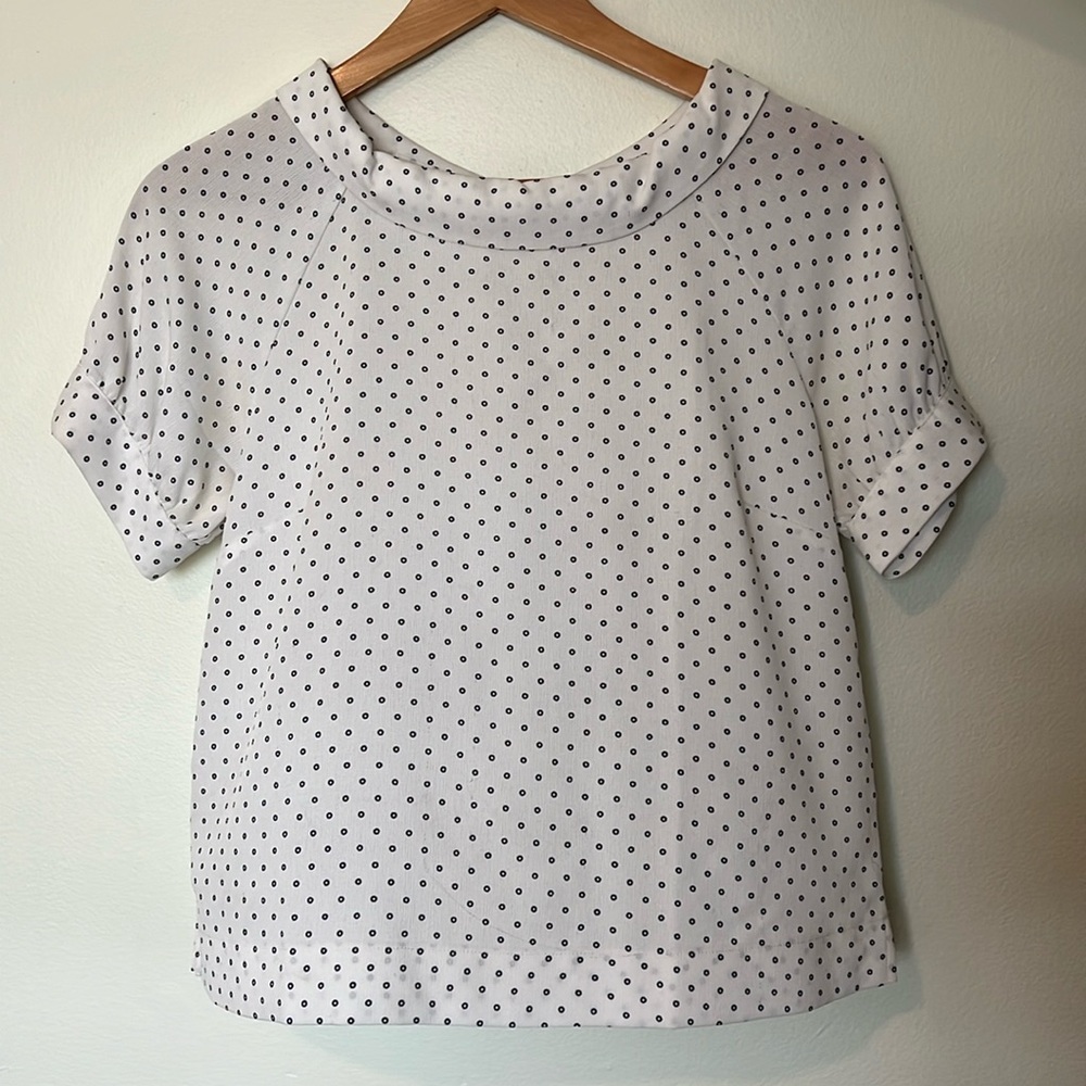 Ann Taylor Factory polka dots blouse